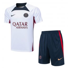 Chandal del Paris Saint-Germain Manga Corta 2023-24 Blanco - Pantalon Corto