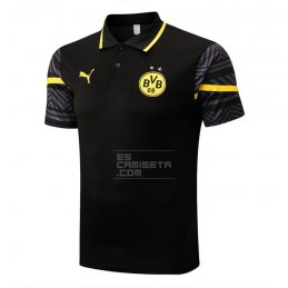 Camiseta Polo del Borussia Dortmund 22-23 Negro y Amarillo