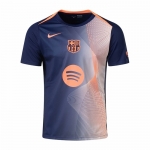 Camiseta Pre Partido del Barcelona 25-26 Azul Naranja Camiseta Pre Partido del Barcelona 25-26 Azul Naranja