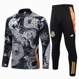 Chandal de Sudadera del Real Madrid Dragon 24-25 Negro