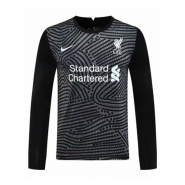 Manga Larga Camiseta Liverpool Portero 20-21 Negro