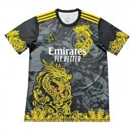 Camiseta Real Madrid Dragon 2024-25 Tailandia Gris