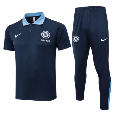 Conjunto Polo del Chelsea 2024-25 Azul