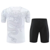 Chandal del Real Madrid Dragon Manga Corta 24-25 Blanco - Pantalon Corto