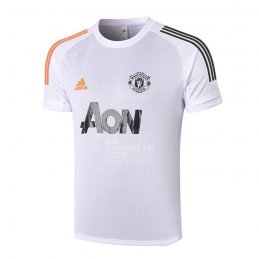 Camiseta de Entrenamiento Manchester United 2020-21 Blanco