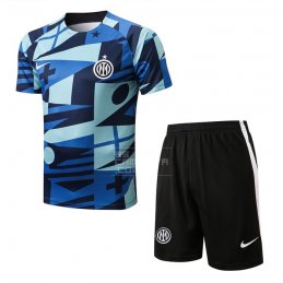 Chandal del Inter Milan Manga Corta 22-23 Azul - Pantalon Corto