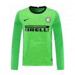 Manga Larga Camiseta Inter Milan Portero 20-21 Verde