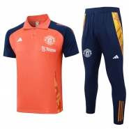 Conjunto Polo del Manchester United 24-25 Naranja