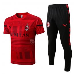 Chandal del AC Milan Manga Corta 22-23 Rojo