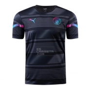 Camiseta Pre Partido del Manchester City 2022 Negro