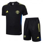 Chandal del Manchester United Manga Corta 25-26 Negro - Pantalon Corto Chandal del Manchester United Manga Corta 25-26 Negro - Pantalon Corto